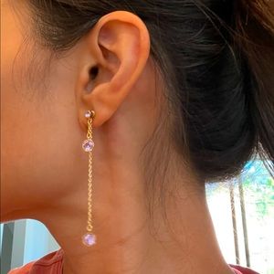 Elegant Swarovski crystal drop earrings